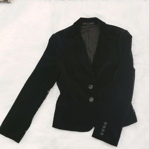 Express velvet two button blazer
